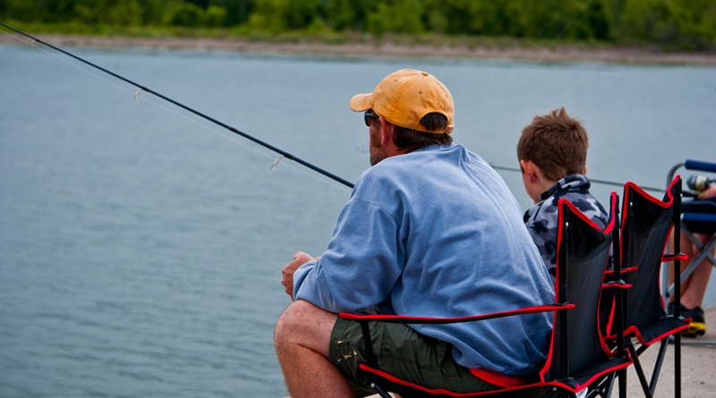 fishing with kids